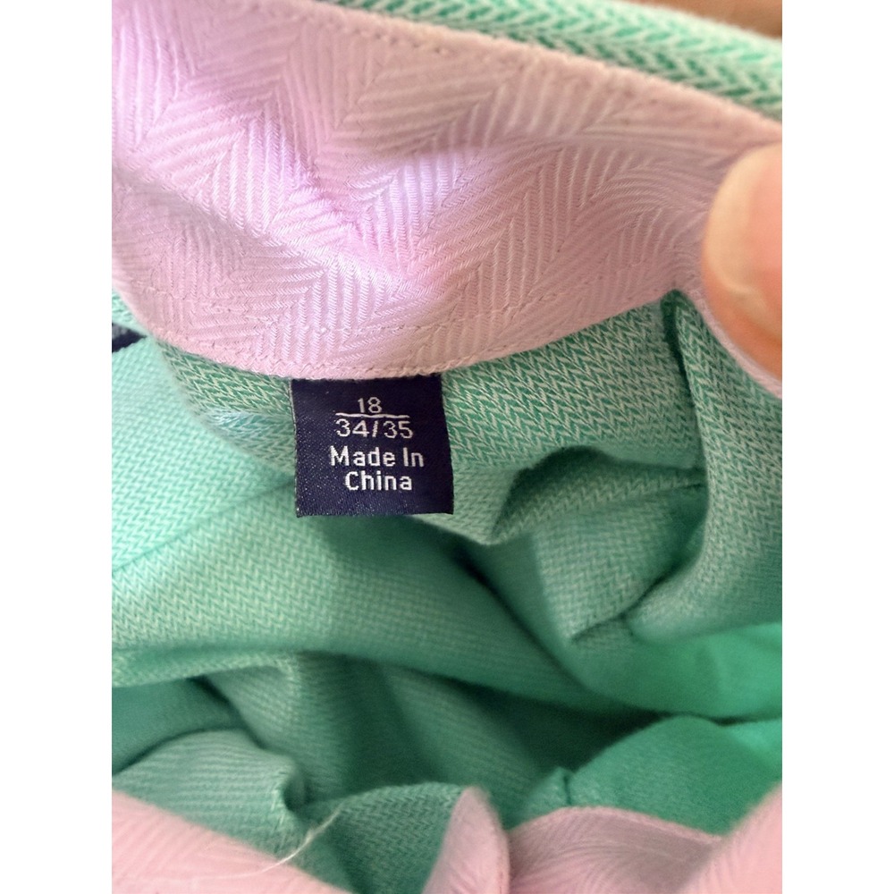 TAILORBYRD Men's Green and Pink Button Shirt Long Sleeves Size 34 -35 18 - Picture 2 of 8